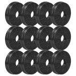 Vhbw 12x filtres � charbon actif compatible avec candy ccr617x 36900812 hotte aspirante - 10, 5 cm