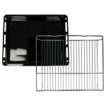 Vhbw 1x plaque de four, 1x grille (kit de 2 pi�ces) compatible avec bosch hsg636bs1 / 15, hsg636bs1 / ...