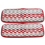 Vhbw lot de 2 lingettes remplacement pour vileda 158410 pour laveur de sol