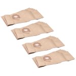 Vhbw 20x sacs compatible avec gnde nts 1200 n&t aspirateur - papier, 66cm x 27, 8cm marron