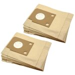 Vhbw 20x sacs compatible avec hoover sco 3651 / sco3651, sco 56 compact aspirateur - papier, 26cm x 21cm, ...