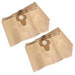 Vhbw 20x sacs compatible avec liv bidon, jazz 20 p, jazz automatic aspirateur - papier, 38cm x 24, 5cm, ...