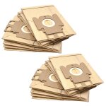 Vhbw 20x sacs compatible avec progress pm 1 aspirateur - papier, type k, 21cm x 13, 2cm, couleur sable ...