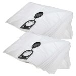Vhbw 20x sacs compatible avec spit ac1630p, ac1630pm aspirateur - 43cm x 32cm blanc