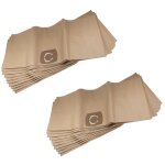 Vhbw 20x sacs compatible avec top craft nt 06 / 26 / 08 aspirateur - papier, 33, 1cm x 77, 7cm, beige ...