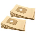 Vhbw 20x sacs compatible avec ufesa as 2014, 2015, 2016 aspirateur - papier, 28cm x 17cm, couleur sable ...