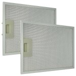 Vhbw 2x filtre anti - graisse compatible avec klarstein sancta clara 60, 90 hotte de cuisine, aluminium ...