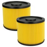 Vhbw lot de 2x filtres � cartouche compatible avec lidl parkside pnts 1500 d5 aspirateur - filtre pliss� ...