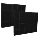 Vhbw 2x filtres  charbon actif compatible avec airforce elba 881444, 881640, 881440 hotte aspirante