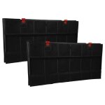 Vhbw 2x filtres  charbon actif compatible avec arthur martin hc0515w1 hotte aspirante - 43 x 21, 7 x ...