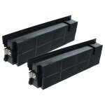 Vhbw 2x filtres � charbon actif compatible avec electrolux efp90436ox, efp60460ox hotte aspirante