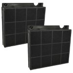 Vhbw 2x filtres � charbon actif compatible avec elica d�z cam ix / a / 90, d�z cam plus, d�z cam plus ...