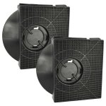 Vhbw 2x filtres � charbon actif compatible avec gorenje df615e, df615w, df6116ax, df6116bx, df610w hotte ...
