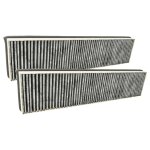 Vhbw 2x filtres  charbon actif compatible avec miele da 3466 c, da 3496 - 90, da 3490, da 3490 - 90, ...