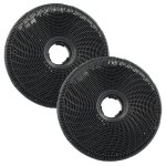 Vhbw 2x filtres � charbon actif remplacement pour candy model 190, ecfb02, as - azkf350 pour hotte aspirante ...