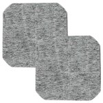 Vhbw 2x filtre � charbon actif compatible avec tefal super classic 1000 friteuse - 12 x 12 x 0, 8 cm