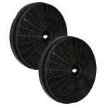Vhbw 2x filtres  charbon actif compatible avec whirlpool akr 813 857881301001 hotte aspirante - 20 cm ...