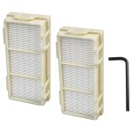 Vhbw 2x filtre compatible avec dyson airblade v hu02, ab12 aspirateur - filtre hepa jaune