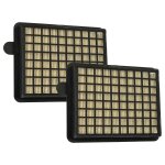 Vhbw 2x filtre compatible avec fakir prestige 2000, 1900, 2300, 2100, azuro, 1800 aspirateur - filtre ...