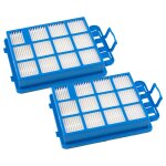 Vhbw 2x filtre compatible avec nilfisk meteor aspirateur - filtre hepa bleu