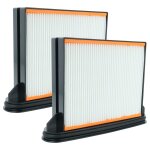 Vhbw 2x filtre pliss� plat f8 compatible avec bti nts 20 - a - l3, nts 20 a - m - p1, nts 20 a - m, nts ...