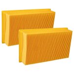 Vhbw 2x filtre pliss plat compatible avec krcher nt 361 eco / te / m, nt 35 / 1 tact / te / m aspirateur ...