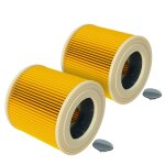 Vhbw 2x filtre pliss remplacement pour stanley 41864 - a pour aspirateur - jaune