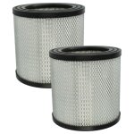 Vhbw 2x filtre pliss� remplacement pour stanley stm42677 pour aspirateur noir / blanc / argent�