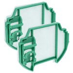 Vhbw 2x filtre protection moteur compatible avec vorwerk kobold vk7 aspirateurs