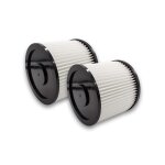 Vhbw 2x filtres ronds pour aspirateur multifonctions aqua vax power 1000