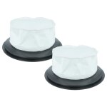 Vhbw 2x filtres � sac compatible avec ghibli as 7, 10 aspirateur � sec - filtre de rechange noir / blanc ...