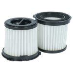 Vhbw 2x filtre compatible avec worx wx030, wx030. 9 aspirateur - filtre hepa noir / blanc