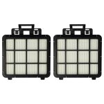 Vhbw 2x filtre compatible avec zanussi zan 7365 aspirateur - filtre hepa noir / blanc