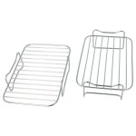 Vhbw 2x grille compatible avec russell hobbs 9 l friteuse � air - 20 x 13, 5 x 8 cm