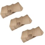 Vhbw 30x sacs compatible avec aquavac 25 - 30 l container aspirateur - papier, 33, 1cm x 77, 7cm, beige ...