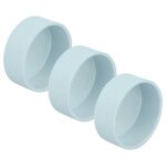 Vhbw 3x bouchon de tuyau pour aspiration centrale, int�rieur, 50, 8mm de diam�tre / pour tuyau rond 2 ...