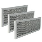 Vhbw 3x filtre anti - graisse compatible avec klarstein high line 10033053, 10033054 hotte de cuisine, ...