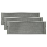 Vhbw 3x filtre anti - graisse compatible avec miele da 262 i, da 263 i, da 263 i ext hotte de cuisine, ...