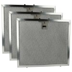 Vhbw 3x filtre anti - graisse remplacement pour miele 4002514170138, 301010910281, 08270380 pour hotte ...