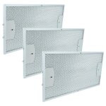 Vhbw 3x filtre anti - graisse compatible avec siemens li49632gb / 01, li49632 / 03, li49632gb / 03, li49632gb ...