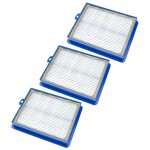 Vhbw lot de 3x filtres aspirateur (hepa, fibre de verre), compatible avec tornado essensio, boldio, serenys, ...