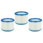 Vhbw 3x filtre � cartouche compatible avec bosch gas 19, gas 18, gas 17, gas 16, gas 15 aspirateur - ...