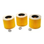 Vhbw lot de 3x filtres  cartouche compatible avec krcher se 4002 injecteur extracteur, se 4002 aspirateur ...