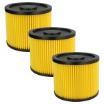 Vhbw 3x filtre � cartouche compatible avec lidl parkside pnts 1500 c4, 30 / 6 de, 1500 d5, 1500 a1, 1500 ...