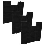 Vhbw 3x filtres � charbon actif compatible avec amica kh 17195 e shine inox 80, 17194 e shine inox 60 ...