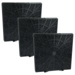 Vhbw 3x filtres � charbon actif compatible avec domatix riva 970hx, 670hx, isola970hx hotte aspirante ...