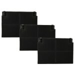 Vhbw 3x filtres � charbon actif compatible avec indesit wg436tpiold, f017559, f017862 hotte aspirante ...