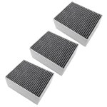Vhbw 3x filtres � charbon actif compatible avec siemens lc67ba520 / 03, lc67ba532 / 01, lc67ba532 / 02 ...