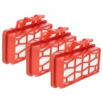 Vhbw 3x filtre compatible avec dirt devil multicyclone dd5254 - 01, rebel54hfc aspirateur - filtre hepa ...