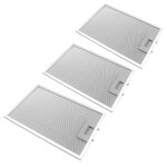 Vhbw 3x filtres permanent � graisse compatible avec neff d9970n0 / 02, d9970n0 / 03, d9970n0 / 04, d9970n0gb ...